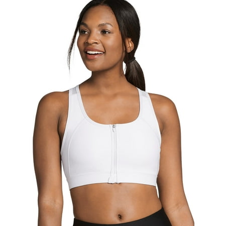 

Jockey Women High Impact Mesh Back Zip Front Sports Bra