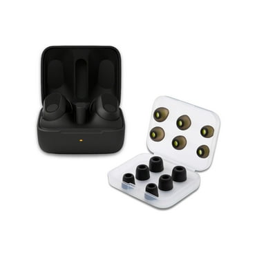 Sony WFG700NW INZONE Buds Truly Wireless Noise Canceling Gaming Earbuds (Black) Bundle with Noise Isolating Memory Foam Tips and Silicone Earbuds (3-Pairs Each) (2 Items)