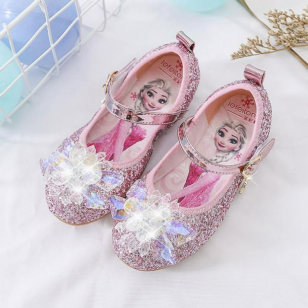 2023 Frozen Elsa Sandals Girls Shoes Princess Dance Shoes For Baby