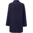thumbnail image 2 of Women's Coat Casual Design Sense Stand Solid Color Coat Wool Blend Overcoat for Women, 2 of 4