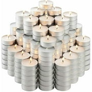 50 Pack Tea Light Candles Bulk Pack 3 hours Burn White Unscented