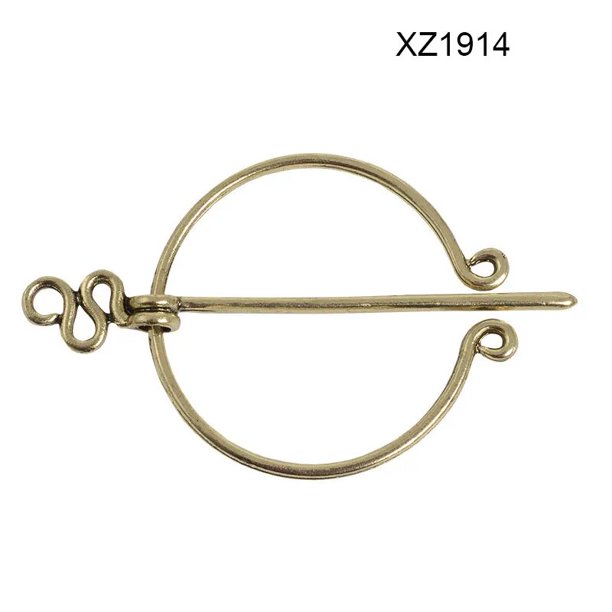 High Quality Vintage Viking Pins Medieval Nordic Brooch Accessories Belt Scarf Buckle Coat Cloak Pins for Women Men FS99