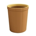 thumbnail image 1 of Leather Pattern Garbage Can Large Capacity Waste For Home Office Kitchen And Bathroom, 1 of 5
