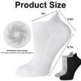 thumbnail image 2 of Ankle Socks Womens and Men Thin Athletic Running Low Cut No Show Socks With Heel Tab 6-10 Pairs, 2 of 5