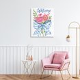 thumbnail image 3 of Stupell Industries Bohemian Bow & Flowers Welcome Canvas Art, 16 x 20, by Deb Strain, 3 of 8
