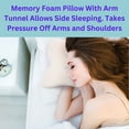 Small Size Extra Firm Memory Foam Pillow. Size 11.5"W x 13"D 4"H