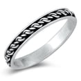 thumbnail image 1 of Unique Rope Knot Celtic Ring .925 Sterling Silver Band Jewelry Female Male Unisex Size 10, 1 of 4