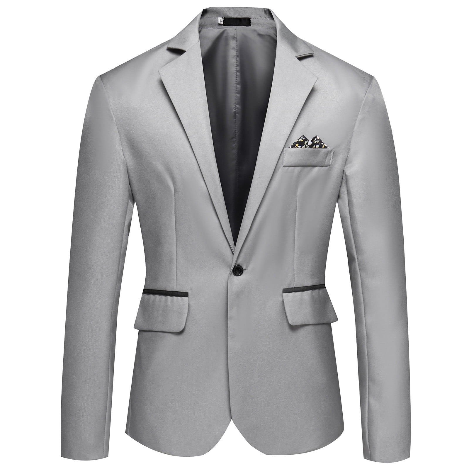 Ketyyhchn99 Mens Blazers Long Sleeve Open Front Blazer Thin Overcoat