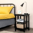 thumbnail image 2 of Nightstand 3-Tier Display Shelf Side Table Sofa End Table Corner Table Black, 2 of 8