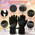 thumbnail image 6 of Heated Gloves, 7500mAh USB Electric Ski Gloves with Heating for Women Men, 3 Heating Levels Waterproof Touchscreen Gloves Heated, L Winter Gloves, 6 of 9