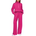 thumbnail image 1 of Conjuntos de dos piezas Casly Lamiit Fall para mujer, color rojo rosa, talla M, 1 of 7