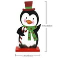 thumbnail image 2 of Gymnture Wooden Penguin Xmas Tabletop Figurine for Home Centerpiece, 2 of 10