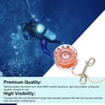 thumbnail image 2 of relayinert Spool Finger Reel Diving Reels Satety Sausage Lifeline Anchor Rope Winding Retractable Holder With Double Ended Hook Rosegold, 2 of 6