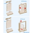 thumbnail image 3 of Mengshi Heavy Duty Invisible Pivot Hinge 304 Stainless Steel Hidden Door Hinges for 360°Rotating Secret Doors & Bookshelf Doors (Silver), 3 of 7