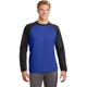 thumbnail image 1 of Sport-Tek Sport-Wick Raglan Colorblock Fleece Crewneck ST242 True Royal/Black M deporte-tek ST242, 1 of 1