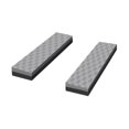 thumbnail image 2 of yuksok 2x Sewing Machine Floor Pads Shockproof 65x15cm Noiseless Machine Protection black gray 4cm, 2 of 9