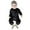 Black, variant on Utlike Baby Boys Bodysuits Kids Toddler Autumn Solid Color Long Sleeve Romper Breathable Onesies For Infant Size 18 Months-24 Months