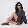 thumbnail image 6 of Cushionaire Luz Suede Clogs for Women with Fuzzy Lining, 6 of 24