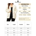 thumbnail image 6 of DARING DIVA Women's Plus Lightweight Long Sleeve Open Front Sweater 4X Apricot, 6 of 6