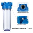 thumbnail image 2 of Geekpure 10-Inch Whole House Clear Filter Housing - 3/4"NPT Brass Port-Fit for 2.5" x 10" Filters, 2 of 6