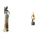 thumbnail image 1 of Figura de mujer africana, estatua de arte abstracto, escultura moderna de resina, adorno artesanal hecho a mano con detalles suaves, ideal para decora, 1 of 8