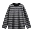 thumbnail image 3 of Ceisia Men's Ink-Brush Stripe Long-Sleeve T-Shirt | Relaxed Summer Casual Top Gift, 3 of 6