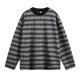 thumbnail image 3 of Ceisia Men's Ink-Brush Stripe Long-Sleeve T-Shirt | Relaxed Summer Casual Top Gift, 3 of 6