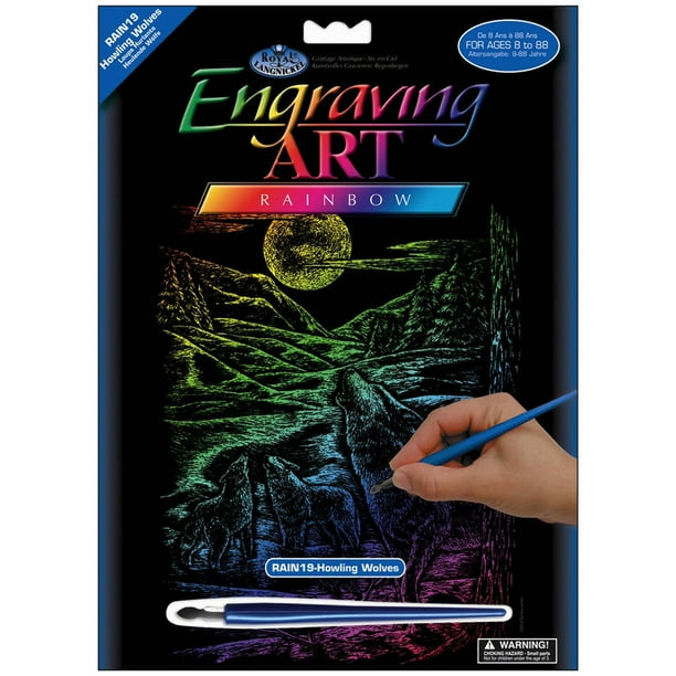 Rainbow Foil Engraving Art Kit, 8" x 10"