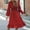 Red, variant on Baqcunre Long Sleeve Dress for Women Women's Autumn Solid Color Waist Wrap Show Thin Dot Print Long Sleeve Dress Dresses for Women 2024 Summer Dresses for Women 2024 Womens Dresses Black L