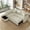 3: Beige, variant on Harper & Bright Designs 2 in 1 Pull Out Sofa Bed Convertible L- Shaped Sofa Couch Bed with Storage Ottoman, 82.6" Sectional Sofa Couch with USB Charge Ports Power Sockets for Small Space, Grey