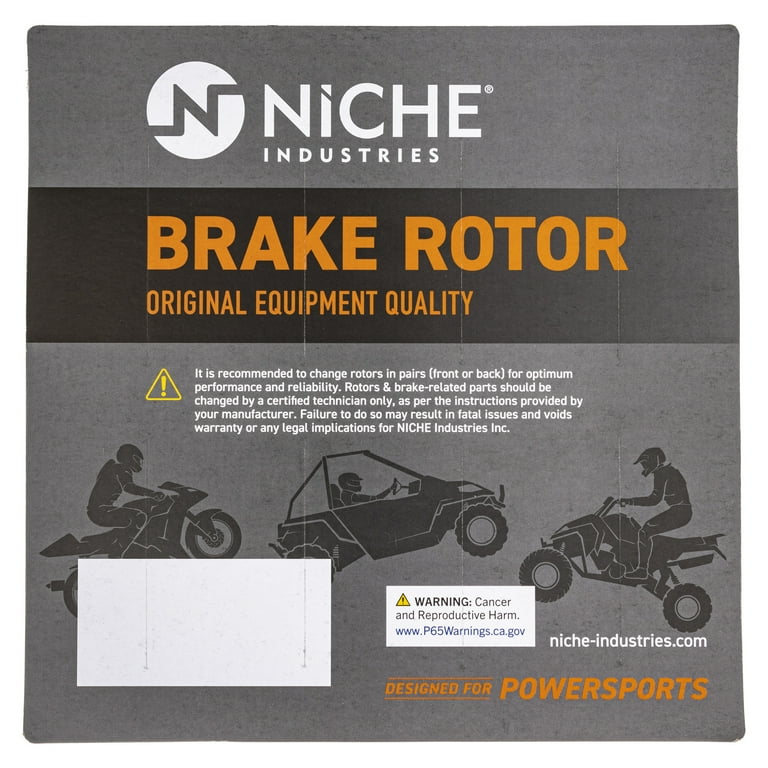 NICHE Front Left Brake Caliper Rotor Set For Yamaha Rhino