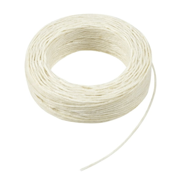 12 Pack: White Waxed Linen Cord by Bead Landing