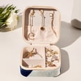 thumbnail image 6 of Starry Polar Bear Travel Portable Jewelry Organizer: Square Bracelet Holder, Jewelry Display, and Box for Girls and Women, 6 of 6