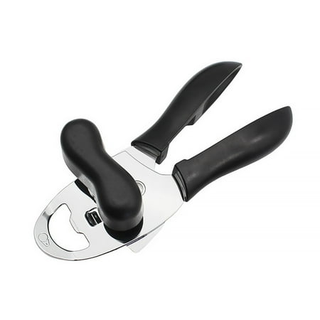 

2Pcs Can Opener Jar Bottle Lid Remover Multi-opener Manual Non-slip Portable Turn Non-Rusting Kitchen Home Restaurant Black