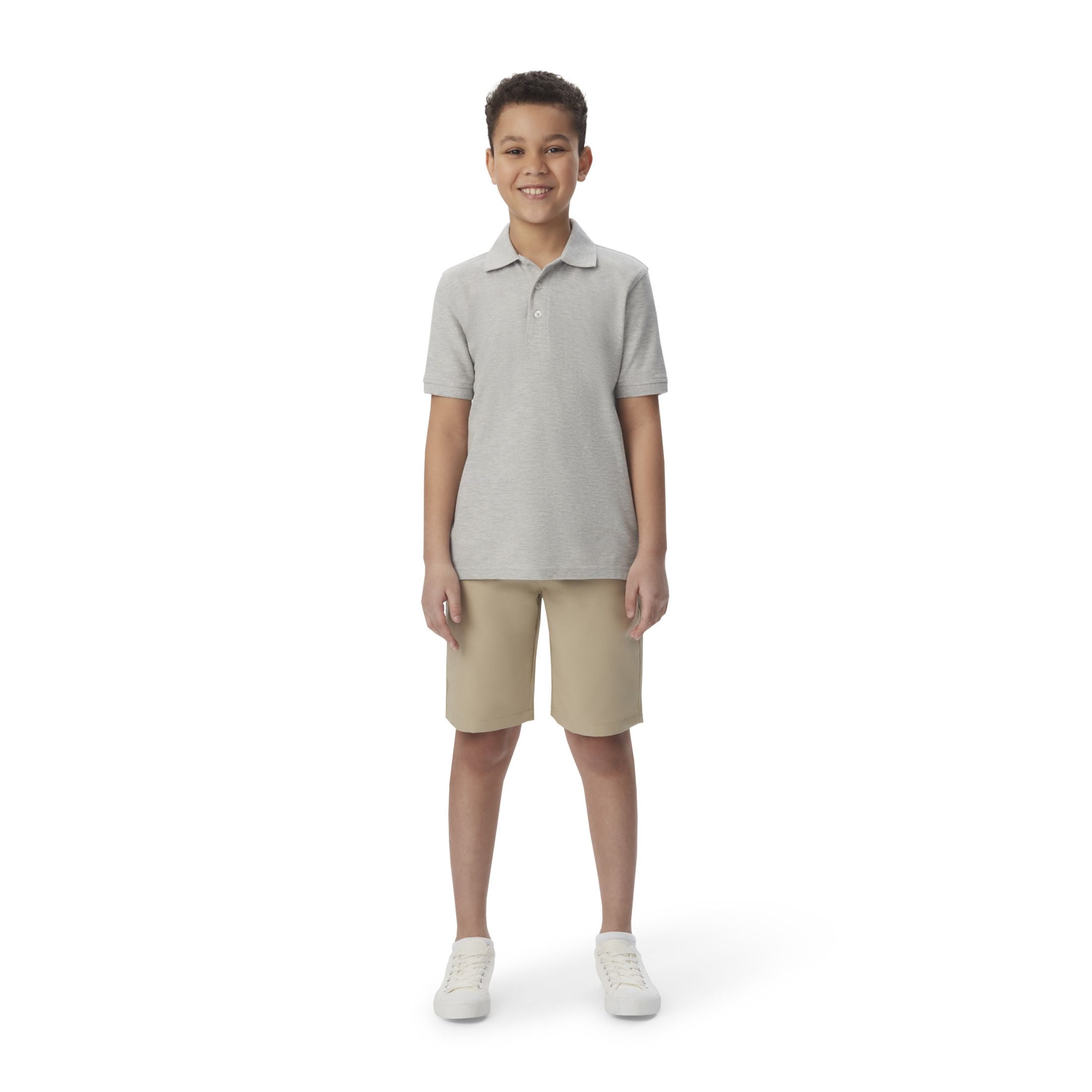French Toast Boys School Uniform Short Sleeve Pique Polo Shirt, Sizes 4-20 & Husky