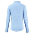 thumbnail image 3 of Women's Cutter & Buck  Powder Blue Atlanta Falcons Peshastin Eco Fleece Recycled Half-Zip Top, 3 of 3