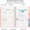 thumbnail image 2 of JUOJUOMHQ 2026-2027 Monthly Planner Medium Size 5.7" x 8.3" Agenda Calendar, 2 of 17