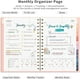 thumbnail image 2 of JUOJUOMHQ 2026-2027 Monthly Planner Medium Size 5.7" x 8.3" Agenda Calendar, 2 of 17