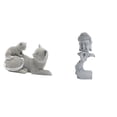 thumbnail image 1 of Estatua de Buda, figura de gato, adorno de resina, escultura de meditación, estante, escritorio, decoración del hogar, ideal para regalar, oficina, es, 1 of 8