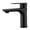 Matte Black, variant on sumerain Single Handle Bathroom Sink Faucet Single Hole Bathroom Faucet Metallic Gray Vanity Faucet Stainless Steel with Water Supply Lines