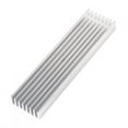 thumbnail image 1 of Durable  Argentate Heat Sink, Heat Radiator Board, for IC LED Power Transistor Comb Heat Sink Cooler 100x25x10mm DIY Cooler, 1 of 8