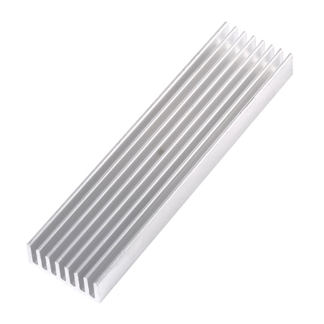 Durable Argentate Heat Sink, Heat Radiator Board, for IC LED Power Transistor Comb Heat Sink Cooler 100x25x10mm DIY Cooler