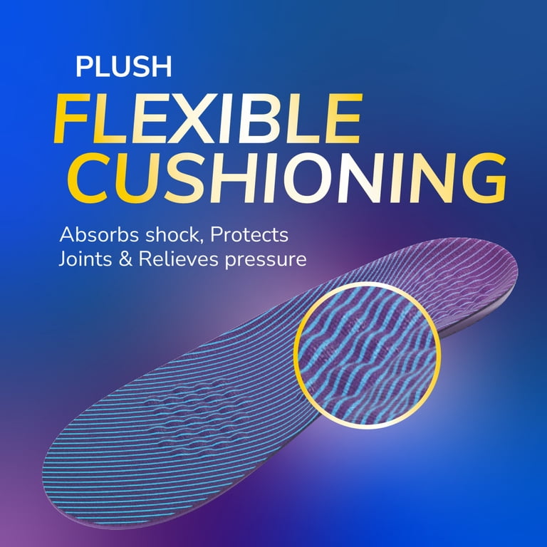 Dr. Scholl's Walk Longer Insoles, Comfortable Plush Foam Inserts