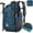 Blue, variant on RAINSMORE Hiking Backpack 40L Packable Lightweight Camping Backpack Men Women Waterproof Hiking Climbing Backpack Outdoor Travel,Black