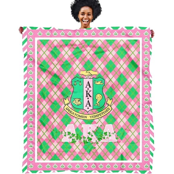 Sorority Gifts for Women Throw Blanket Women''s Empowerment Blankets Gifts Flannel Fleece Super Soft Warm and Cozy for Sofa Bed Couch Travel to My Girlfriend Blanket 50"x60"