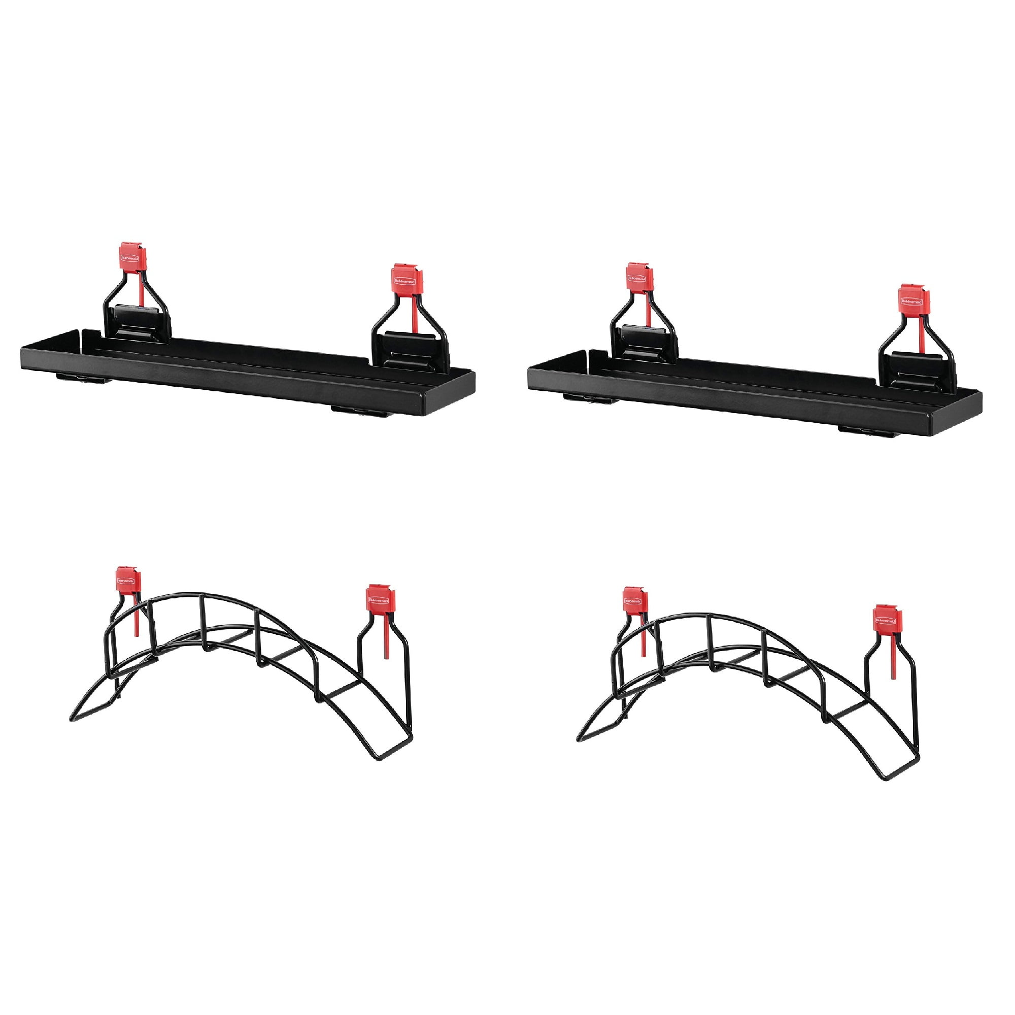 Rubbermaid Metal Shed Shelf & Space Saving Garden Hose Holder (2 of