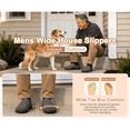 thumbnail image 4 of Mens Slippers Wide Toe Memory Foam Water-Resistant House Shoes Diabetic Friendly, 4 of 8