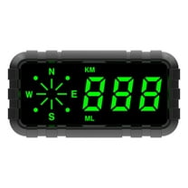 FNYOXU New HUD Speedometer Odometer Compass Head Up Display GPS Digital Display Big Fonts for All Cars Truck Bus Vehicles