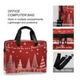 thumbnail image 4 of 16" Laptop Briefcase for Work Travel Laptop Shoulder Bag Carrying Handbag Laptop Case Red Christmas Tree and Lights, 4 of 8
