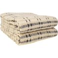 thumbnail image 3 of Royale Collection 100% Combed Terry Cotton, Highly Absorbent, Oversized Checked Kitchen Towel Set, 28" x 18", 2-Pack, Black, 3 of 6